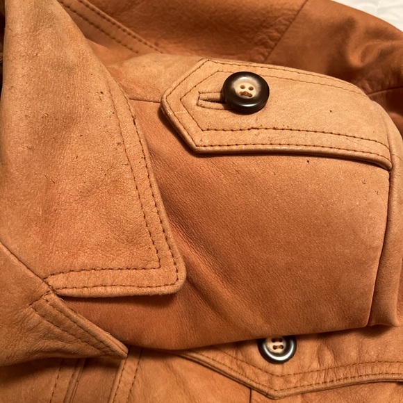 Vintage GEORGETOWN LEATHER DESIGN Button Down Blazer Jacket S - Picture 16 of 16